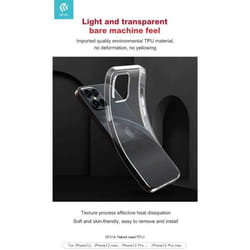 Coque telephone - bumper telephone Devia - 34 - Coque en Silicone Extra-Fine 05 mm Transparente pour iPhone 12 - 12 Pro
