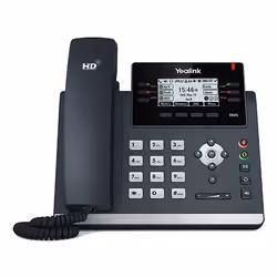 Yealink SIP-T42S téléphone fixe Noir 12 lignes LCD