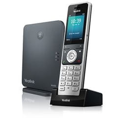 Yealink W60P téléphone fixe Noir, Argent TFT