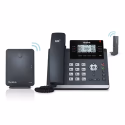 Yealink W41P, Téléphone IP, Combiné filaire et sans fil, Sur bureau/mural, 50 m, 300 m, 100 entrées