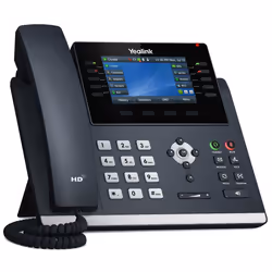 Yealink SIP-T46U, Téléphone IP, Gris, Combiné sans fil, 1000 entrées, LCD, 10,9 cm (4.3")