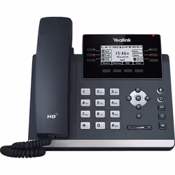 Yealink SIP T42U, Téléphone IP, Gris, Combiné sans fil, Sur bureau/mural, 1000 entrées, LCD