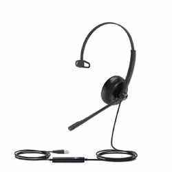 Yealink UH34, Avec fil, Bureau/Centre d'appels, 20 - 20000 Hz, 82,5 g, Casque, Noir
