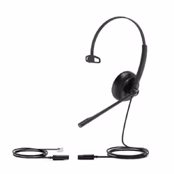 Yealink YHS34, Avec fil, Bureau/Centre d'appels, 20 - 20000 Hz, Casque, Noir