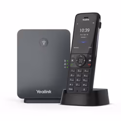 Yealink W78P, Téléphone mobile IP, Noir, Combiné sans fil, Sur bureau/mural, 50 m, 300 m