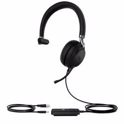 Yealink UH38 Mono Teams, Avec fil &amp;sans fil, 20 - 20000 Hz, Appels/Musique, 110 g, Casque, Noir