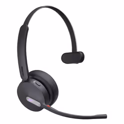 Yealink WH64 Mono Casque Sans fil Arceau Bureau/Centre d'appels USB Type-C Bluetooth Noir - Vue supplémentaire 2