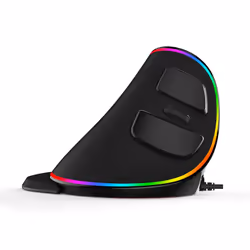 Delux M618Plus(RGB) souris Gauche Optique 4000 DPI