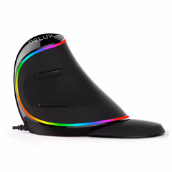 Delux M618Plus(RGB) souris Gauche Optique 4000 DPI
