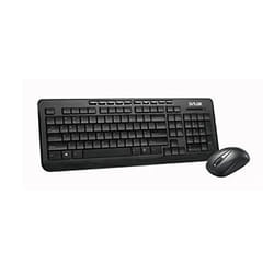 Clavier et souris sans fil - Delux - K3100G+M107GX - 10 touches multimédia - Noir - USB nano