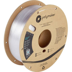 Polymaker - PB01011 PolyLite Filament petg résiste à la chaleur, résistance élevée à la traction 1.75 mm 1000 g transpare