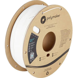 Polymaker - PB01015 PolyLite Filament petg résiste à la chaleur, résistance élevée à la traction 2.85 mm 1000 g blanc 1 p