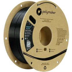 Polymaker - PA13002 Filament pla+ filament haute vitesse, résiste aux chocs 1.75 mm 1000 g noir PolySonic™ 1 pc(s)