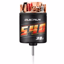 Hobbywing QUICRUN Brushed 555, Moteur, Noir, Rouge