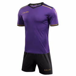 Ensemble de Football Homme KELME S-S Violet-Noir - Manches Courtes - Respirant