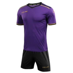 Ensemble de Football Homme KELME S-S Violet-Noir - Manches Courtes - Respirant