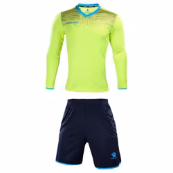 Ensemble Gardien de But - KELME - L-S Set - Jaune / Noir - 100% Polyester - Homme