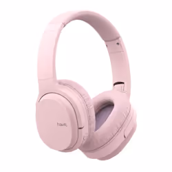 Havit 6939119024673 écouteur/casque Écouteurs Avec fil &sans fil Arceau Musique/Quotidien USB Type-C Bluetooth Rose