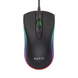 GAMENOTE MS72 Souris bureautique & gaming 4 boutons 1200 DPI optique filaire USB rétroéclairage LED