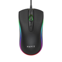 GAMENOTE MS72 Souris bureautique & gaming 4 boutons 1200 DPI optique filaire USB rétroéclairage LED