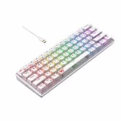 Havit KB903L (Transparent white) clavier Jouer USB QWERTY