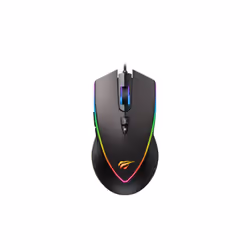 Havit MS1017, Droitier, Laser, USB Type-A, 6400 DPI, Noir