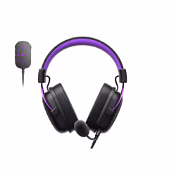 Havit H2002C+U écouteur/casque Écouteurs Avec fil Arceau Jouer Noir, Violet