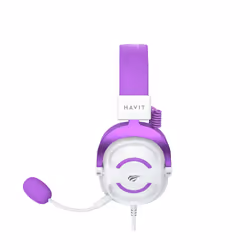 Havit 6939119068905 écouteur/casque Écouteurs Avec fil Arceau Jouer Violet, Blanc