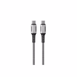 Havit 6939119077549, 1 m, USB C, USB C, Noir, Argent, Blanc