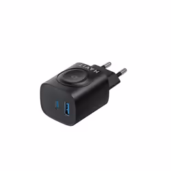 Havit 6939119081065 chargeur d'appareils mobiles Noir Recharge sans fil Charge rapide Intérieure