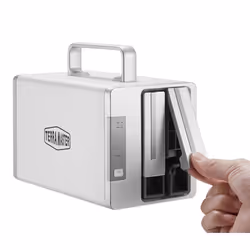 TerraMaster D2 Thunderbolt 3 boîtier de disques Bureau Gris