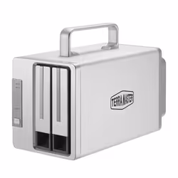 TerraMaster D2 Thunderbolt 3 boîtier de disques Bureau Gris