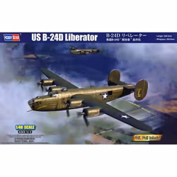HOBBY BOSS - Maquette Avion Us B-24d Liberator hobby Boss81775 1:48 Maquette Char Promo - Ref : 15386