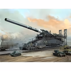 Maquette - HOBBY BOSS - Railways Gun Dora - 80cm K(E) - Allemand - 1/72