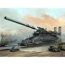 Maquette - HOBBY BOSS - Railways Gun Dora - 80cm K(E) - Allemand - 1/72