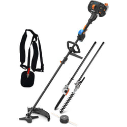 Lawnmaster - Débroussailleuse thermique 26cc 4 en 1 avec démarrage électrique