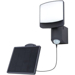Lutec - sunshine 6925701345 applique murale solaire d'extérieur avec détecteur de mouvement blanc naturel anthracite 7 w