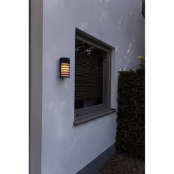 LUTEC FULTON Éclairage mural extérieur E27 Noir