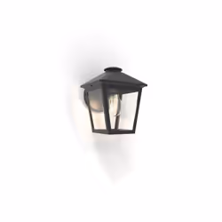 LUTEC ZAGO, Éclairage mural extérieur, Noir, Aluminium, IP44, Jardin, I