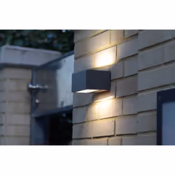 LUTEC GEMINI Éclairage mural extérieur LED 10,5 W Gris F