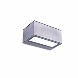 LUTEC GEMINI, Éclairage mural extérieur, Gris, Acier inoxydable, IP54, Façade, I