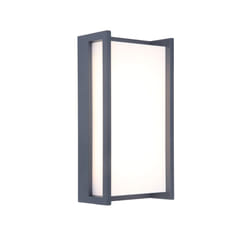LUTEC QUBO Éclairage mural extérieur LED 17,3 W Gris E
