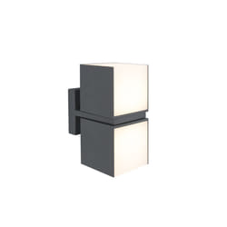 LUTEC CUBA Éclairage mural extérieur LED 24,4 W Gris F