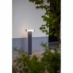 LUTEC CONROY Éclairage de plancher extérieur LED Gris F