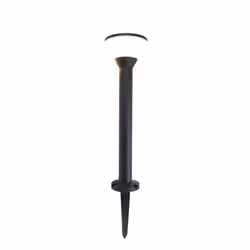 LUTEC KARLO, Éclairage au sol extérieur, Noir, Aluminium, IP44, Jardin, Pelouse, III