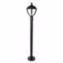 Borne dextérieur noire mate UNITE - LUTEC - LED intégrée - 9W - 330 lumens - 3000K - IP44 - Classe I
