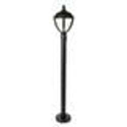 Borne dextérieur noire mate UNITE - LUTEC - LED intégrée - 9W - 330 lumens - 3000K - IP44 - Classe I