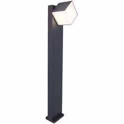 LUTEC CUBA, Éclairage au sol extérieur, Gris, Aluminium, Polycarbonate (PC), IP54, Jardin, Patio, I