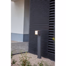 LUTEC CUBA Éclairage au sol extérieur Ampoule(s) non remplaçable(s) LED 12,2 W Gris F