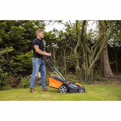 Yard Force LM C40 tondeuse à gazon Tondeuse à gazon poussée Batterie Noir, Orange